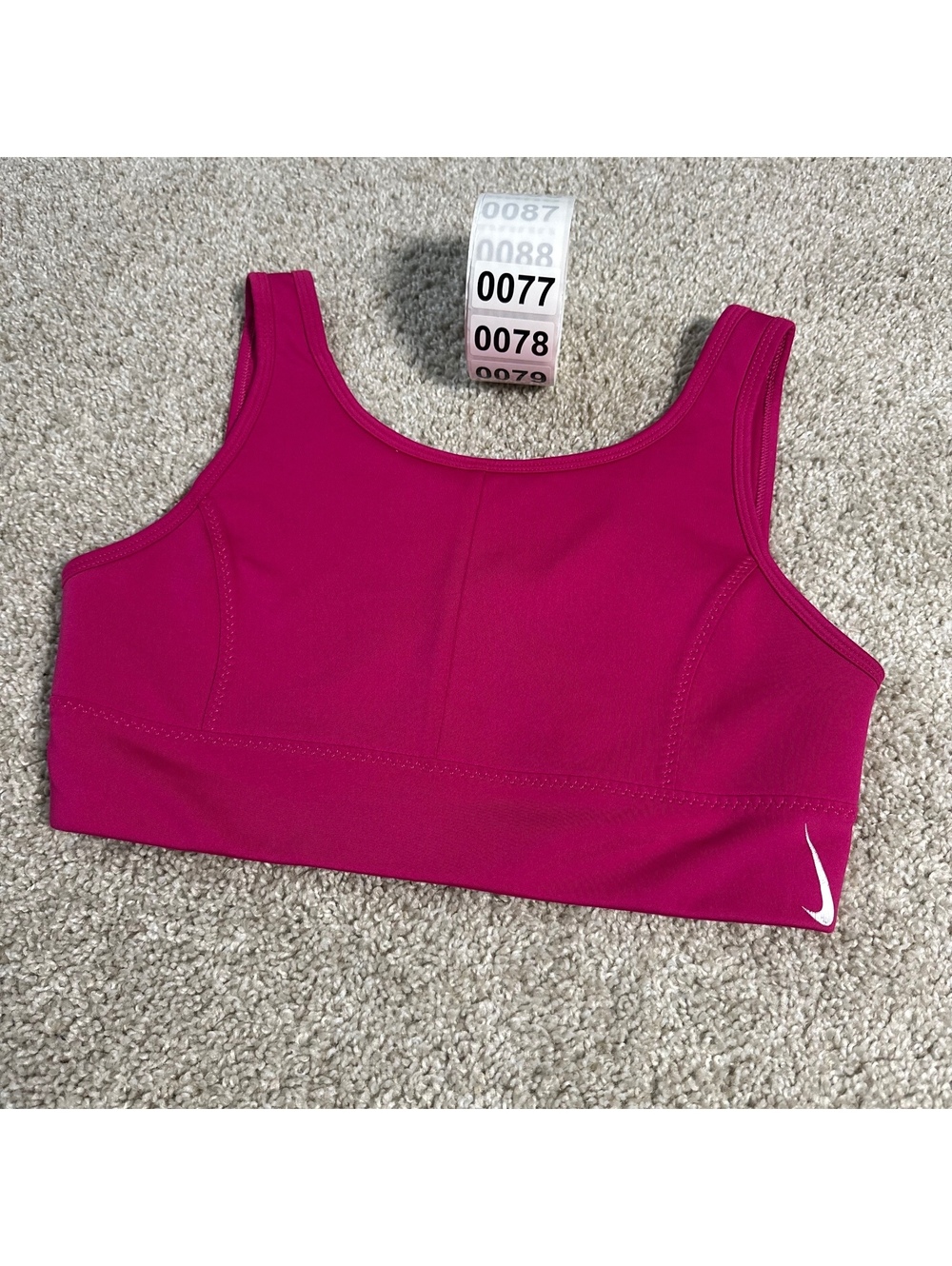 Nike pink sports bra